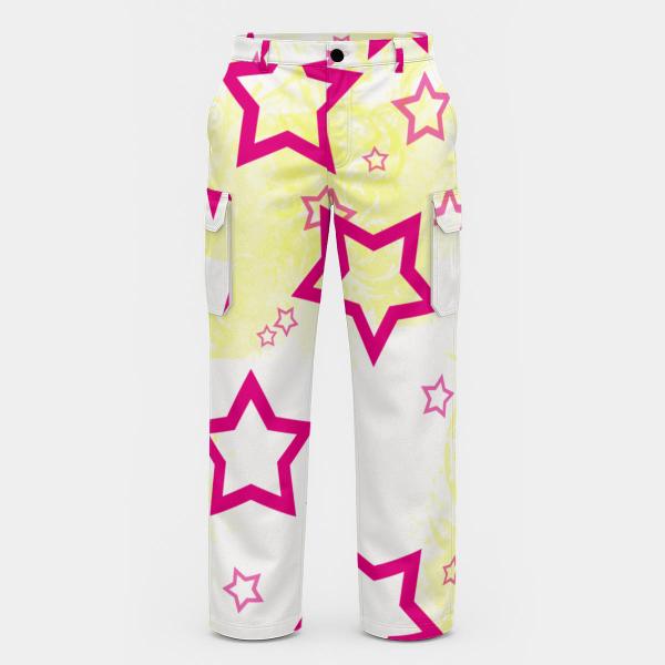 Cargohose mit Bärbel - Hose, lang oder kurz, bunt, 100% Polyester, Grösse S-5XL, fester Stoff, Normale Passform, Mischling, Mix, Bullterrier, Bärbel